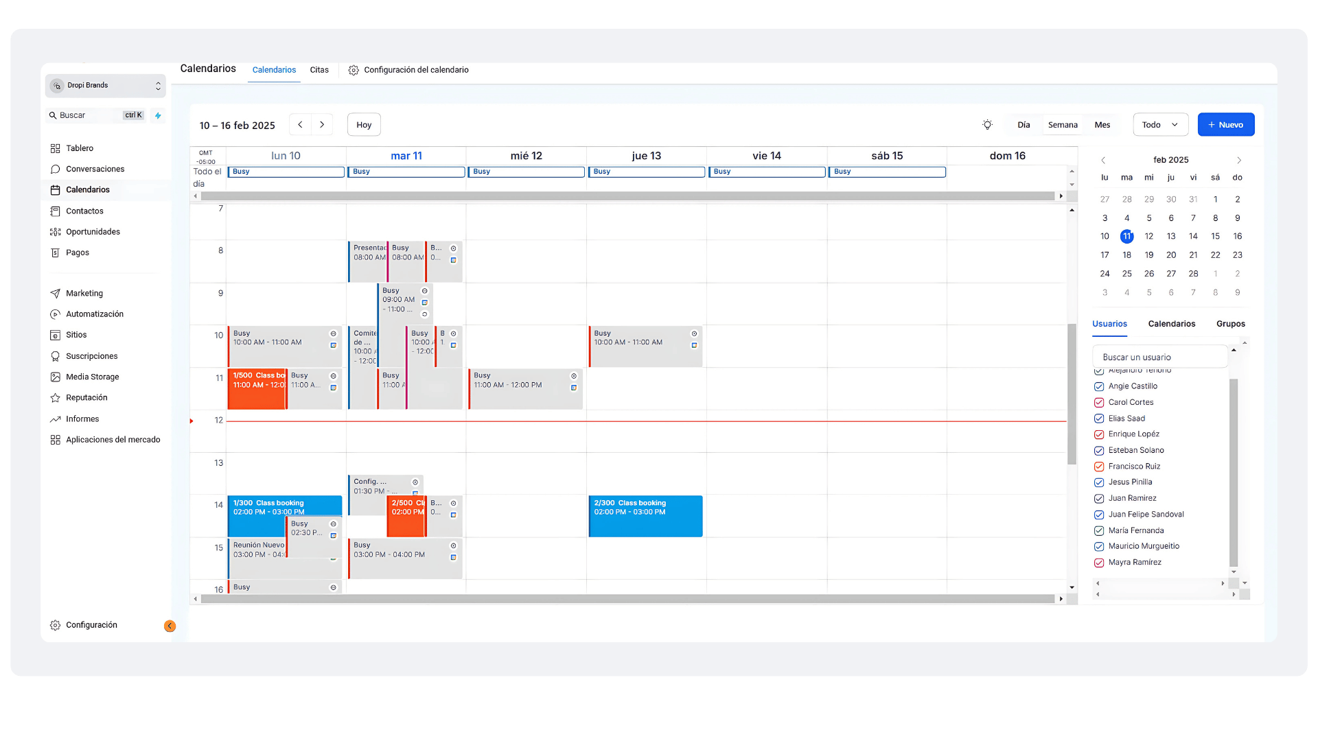 CALENDARIOS AUTOMATIZADOS CRM UNISON STUDIOS